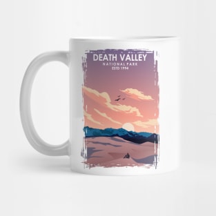 Death Valley Vintage Minimal National Park Travel Poster Mug